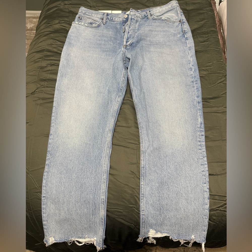 Agolde Riley high rise straight crop jeans
